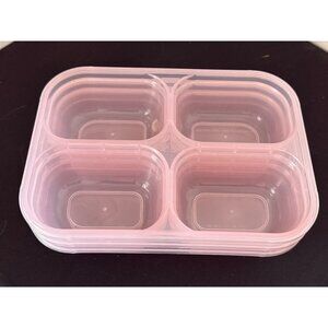 Ello  8piece Snap and Nesting snack divided food storage containers